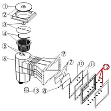 Рамка скімера Emaux EM0140 Wide