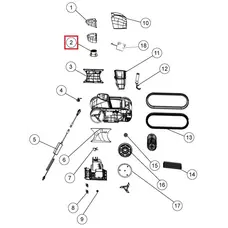 Відбивач з гвинтами для робота-пилососа Fairland X30-X80 (2020010100056)