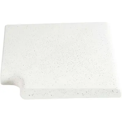 Кутовий копінговий камінь Aquazone Tuff 320x400x50-25 мм, білий (пористий)
