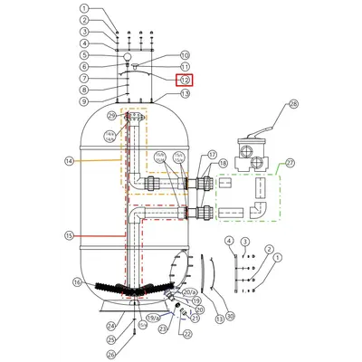 Прозора кришка для фільтрів CAPRI-HP (35012526)