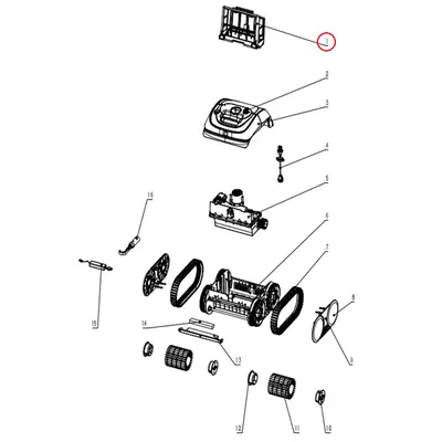 Кошик фільтра для робота-пилососа Wybotics C1 (B.OS7010C.05.001)