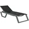 Шезлонг Aquajoy Rio PRO, темно-сірий із чорним