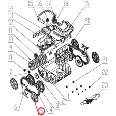 Ковпак колеса до пилососа Wybotics WY200, (Wheel cover№5)