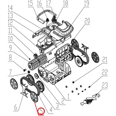 Ковпак колеса до пилососа Wybotics WY200, (Wheel cover№5)