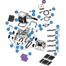 Блок живлення до робота-пилососа Aquaviva 7320 Black Pearl