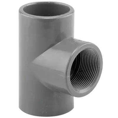 Трійник перехідний 90° ПВХ Hidroten 1002225, BP, d50 мм, 1 1/2"