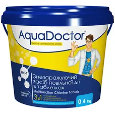 Хлор 3 в 1 для басейну AquaDoctor MC-T 0.4 кг (таблетки по 200 г)