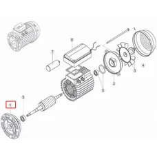 Кришка передня (фланець) насоса Kripsol NK-RMOT0001.00R MEC 63