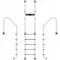 Сходи для басейну Emaux Standard SLF515-SR (5 сходинок), AISI-304