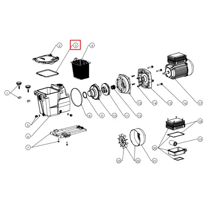 Прокладка кришки префільтра Hayward Super Pump Pro (SPX1600S)