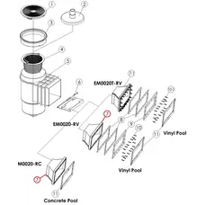 Лицьова частина корпусу скімера EM0020