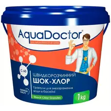 Шок-хлор для басейну AquaDoctor C-60 1 кг в гранулах