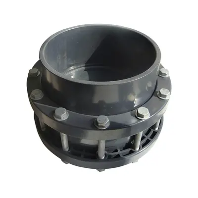 Зворотний клапан ПВХ Era міжфланцевий, з фланцями d225 мм