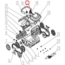 Комплект кнопок до пилососа Wybotics WY200, (Button kit №17/WY200)