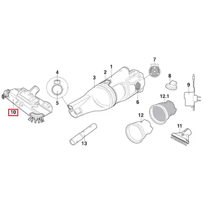 Щітка-насадка Kokido для пилососа Voltera EV35/55 (EV35-11)