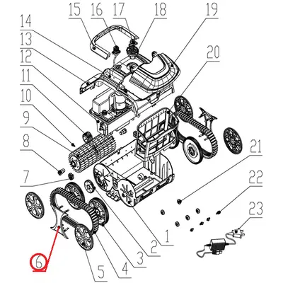 Бічна кришка до пилососа Wybotics WY200, (side cover №6/WY200)