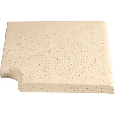 Кутовий копінговий камінь Aquazone Tuff 320x400x50-25 мм, бежевий (пористий)