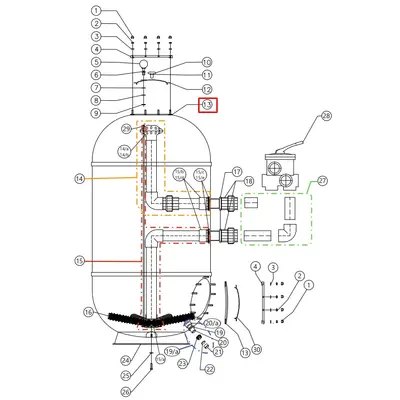Прокладка кришки для фільтрів CAPRI-HP (35012527)