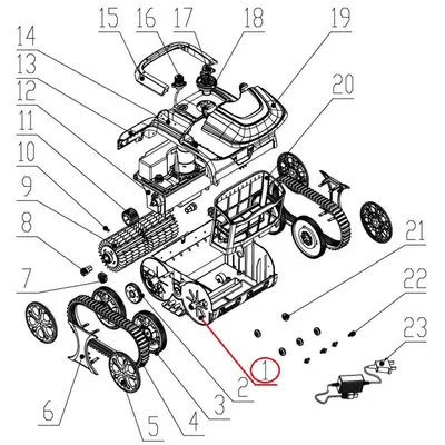 Корпус до пилососа Wybotics WY200 (No 1 S.WYBOTS1.20.002)