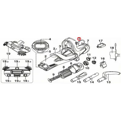 Блок мотора з акумулятором Kokido для пилососа Voltera 60