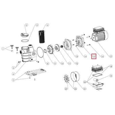 Фланець електродвигуна Hayward Max-Flo (SPX1600FE5)