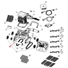 Пінні ролики для валика робота-пилососа Aquaviva 7310/7320HT (71292)