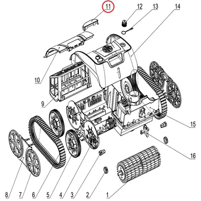 Ручка фіксатора до пилососа Aquajoy Cyclone C1 Pro (S.3172.21.013)