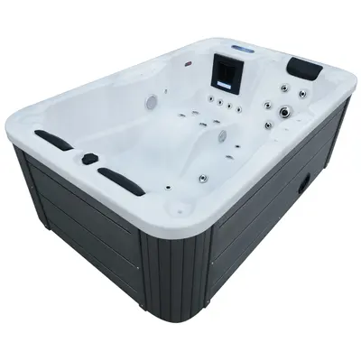 СПА-басейн Aquajoy Alicante (205х130х70 см), Сріблясто-білий мармур