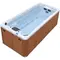 Плавальний СПА-басейн Aquajoy Wave (430х225х150 см), Сріблясто-білий мармур