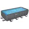 Каркасний басейн Bestway Grey 561KA (549х274х132 см) з пісочним фільтром, тентом та драбиною