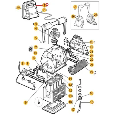 Блок живлення до робота-пилососа Hayward TigerShark