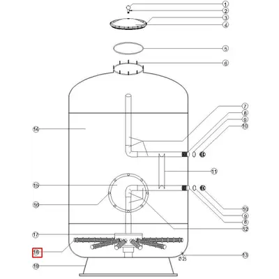 Сепаратор фільтра Aquaviva D-920 high bed (комплект)