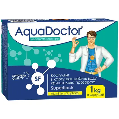 Коагулянт для басейну в картушах AquaDoctor Superflock