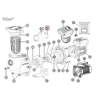 Ущільнювальне кільце для насосів Hayward Tristar (SPX3200UG)