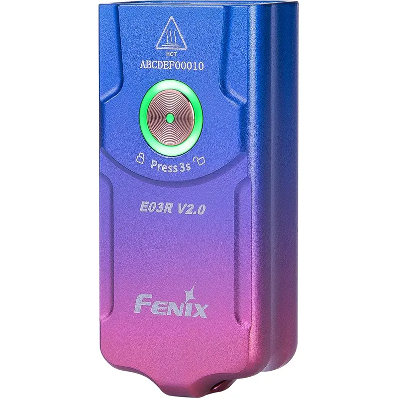 Ліхтар наключний Fenix E03R V2.0, бузковий Ліхтар наключний Fenix E03R V2.0, бузковий
