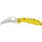 Ніж Spyderco Tasman Salt 2, серрейтор yellow (C106SYL2)