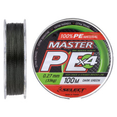 Шнур Select Master PE 100m (темн.-зел.) 0.27мм 33кг