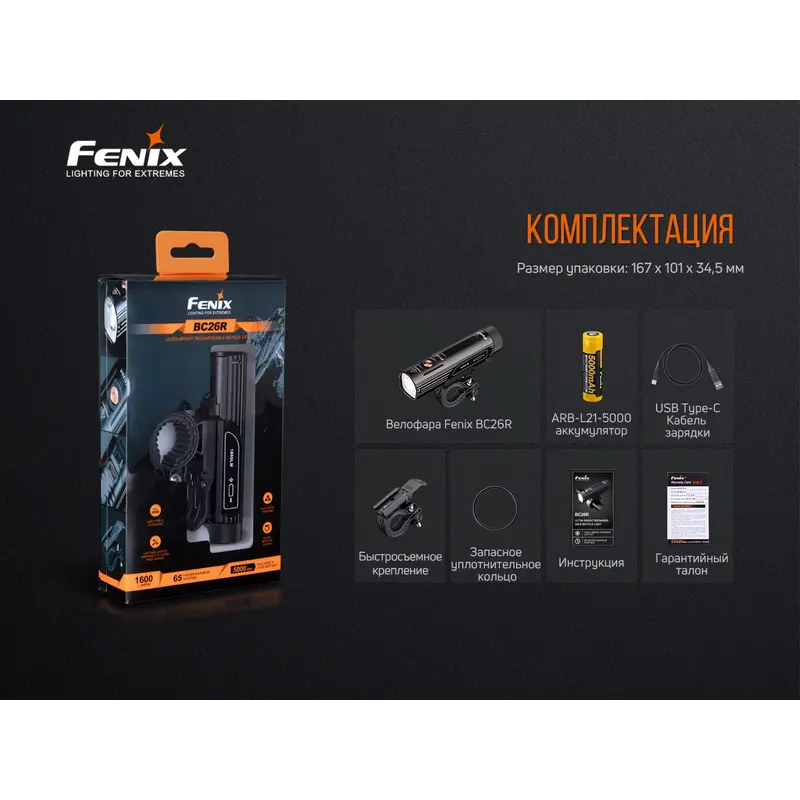 Велофара Fenix BC26R Велофара Fenix BC26R