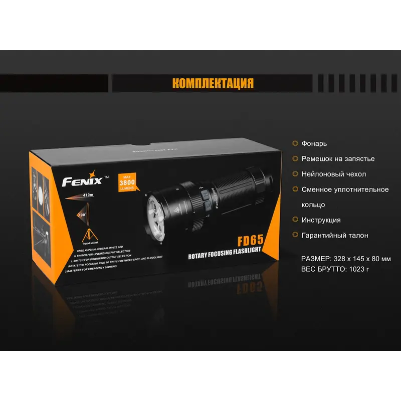 Ліхтар ручний Fenix FD65 Ліхтар ручний Fenix FD65