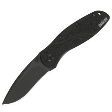 Ніж KAI Kershaw Black Blur (Sandvik 14C28N, чорне покриття, підпружинений)