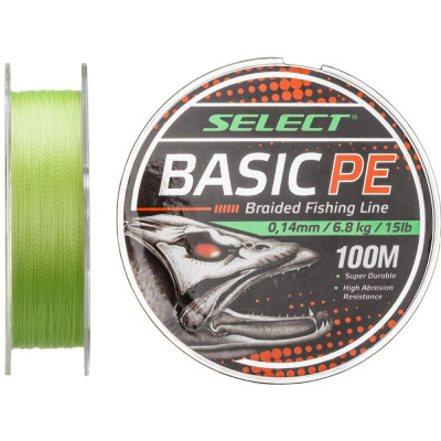 Шнур Select Basic PE 150m (салат.) 0.12mm 12lb/5.6kg