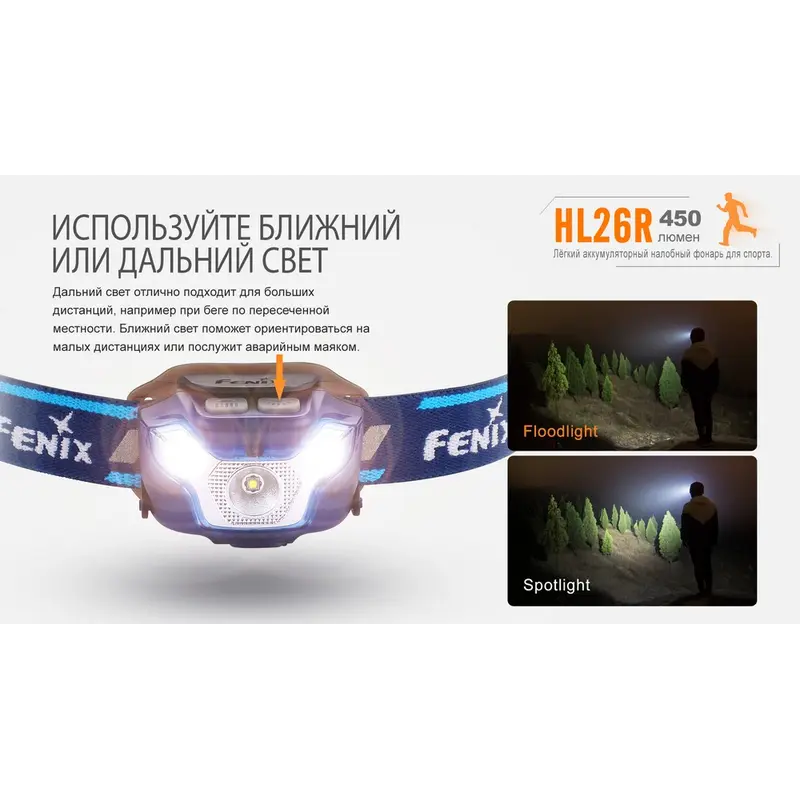 Ліхтар налобний Fenix HL26R чорний Ліхтар налобний Fenix HL26R чорний