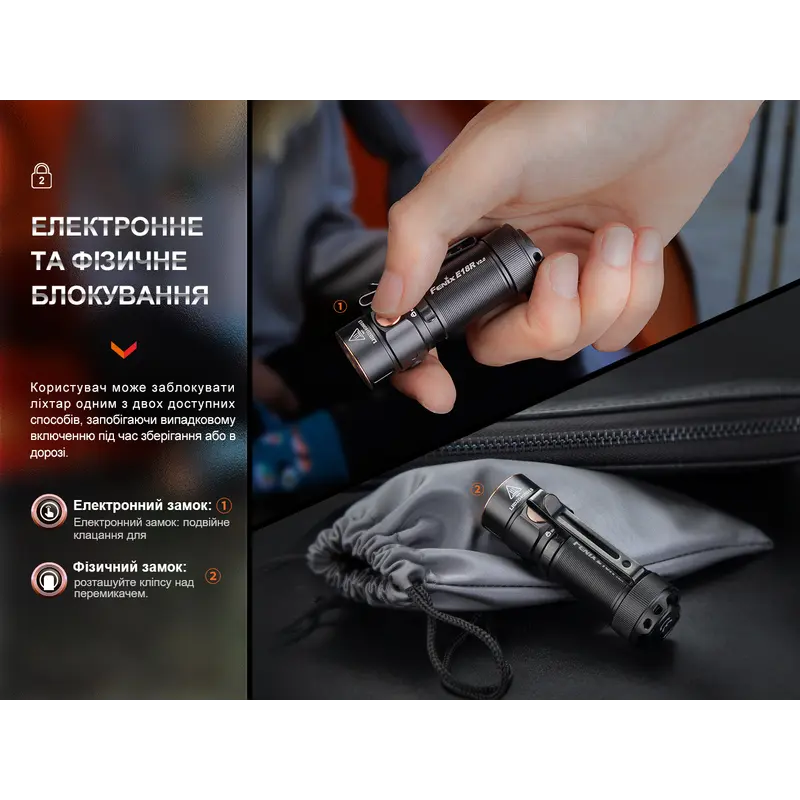 Ліхтар ручний Fenix E18R V2.0 Ліхтар ручний Fenix E18R V2.0