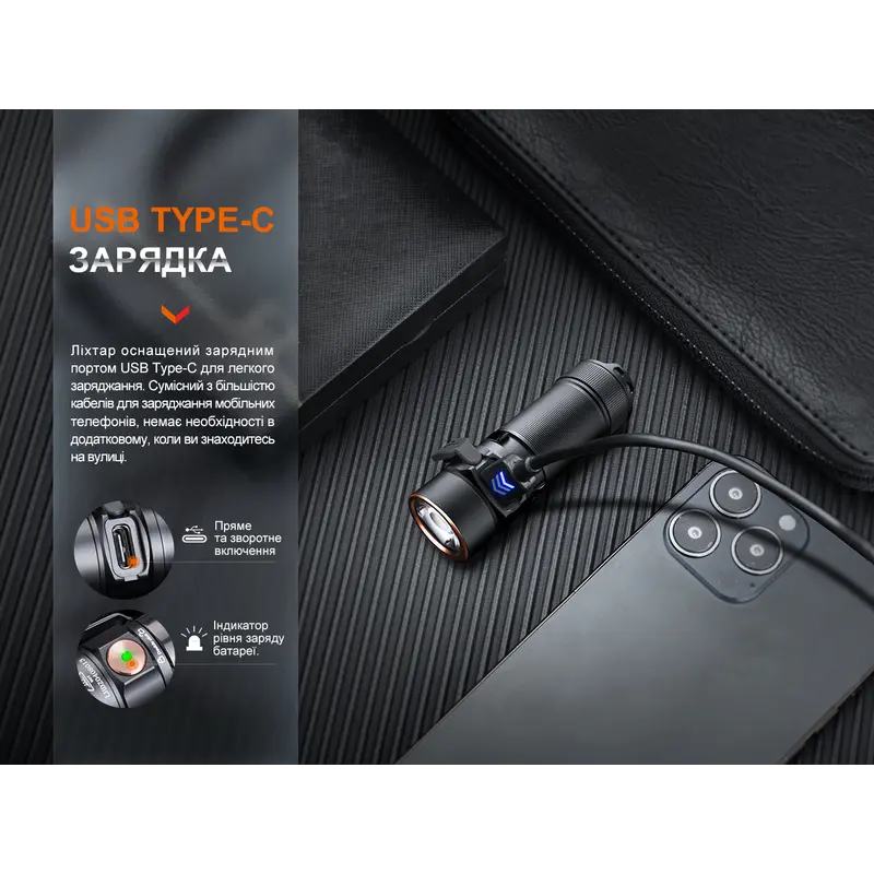 Ліхтар ручний Fenix E18R V2.0 Ліхтар ручний Fenix E18R V2.0
