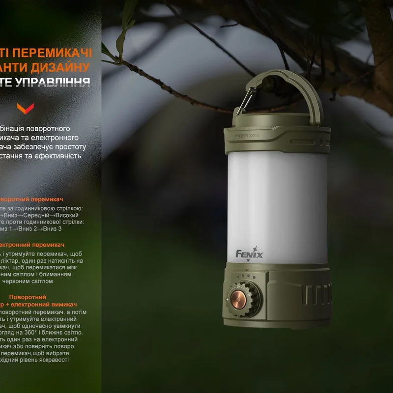 Ліхтар кемпінговий Fenix CL26R Pro, мармуровий білий
