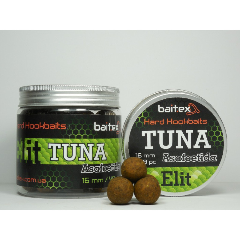 Бойли Baitex варені Elit Tuna & Asafoetida 20 мм (24 шт)