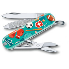 Складной нож Victorinox CLASSIC LE "Sports World" 58мм/1сл/7функ/цветн/чехол /ножн