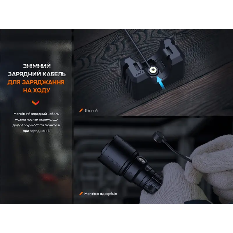 Ліхтар професіональний Fenix WF26R з магнітною зарядкою Ліхтар професіональний Fenix WF26R з магнітною зарядкою