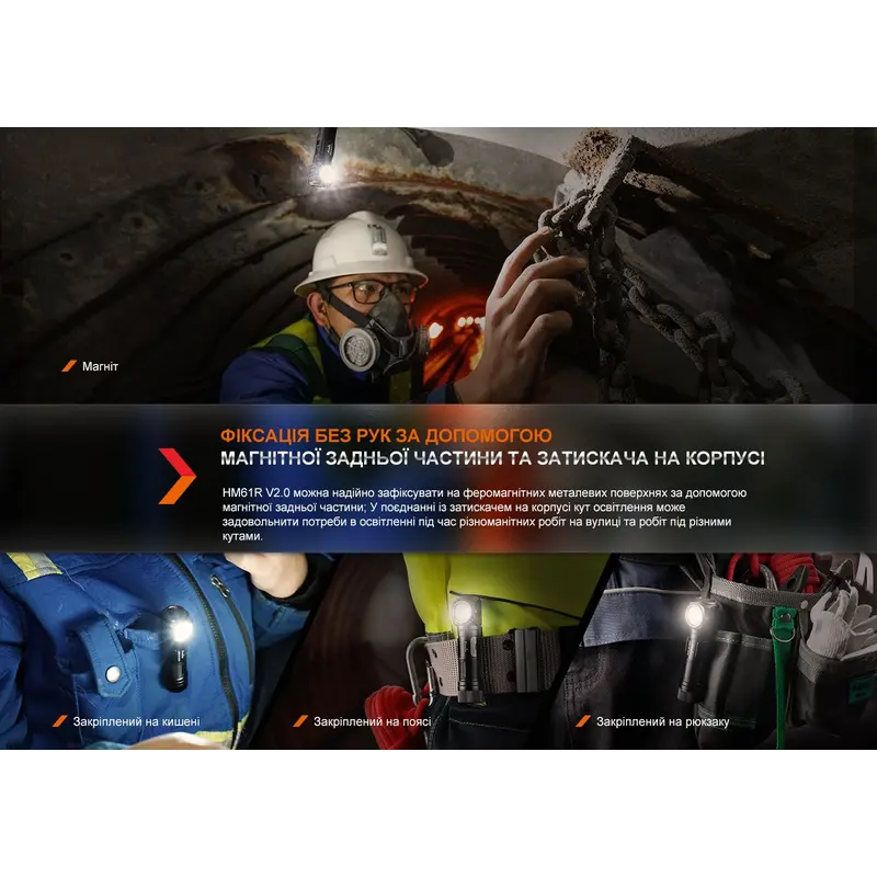 Мультиліхтар Fenix HM61R V2.0 Мультиліхтар Fenix HM61R V2.0