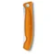 Кухонный нож Victorinox SwissClassic Foldable Paring 11см закругл.нос, волн. с оранж. ручкой (блистер)